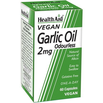 HEALTH AID Aceite de Ajo 2mg 60 cápsulas HEALTH AID Aceite de Ajo 2mg 60 cápsulas