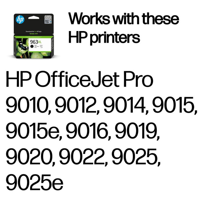 HP Cartucho de Tinta 963XL Negro