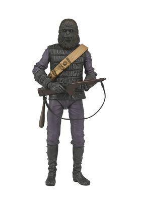 NECA Figura Gorilla Soldier El Planeta de los Simios 18cm Articulada con Accesorios Basada en la Película de 1968
