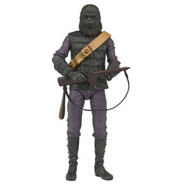 NECA Figura Gorilla Soldier El Planeta de los Simios 18cm Articulada con Accesorios Basada en la Película de 1968