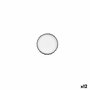 Quid Tapa Aceituna Porcelana Gastro Black 10,5x3 cm (12 Unidades) Blanco y Negro