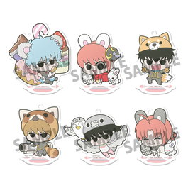 Gintama Figuras acrílico Prince Hata & Animal Paradise 6 cm Expositor (6)
