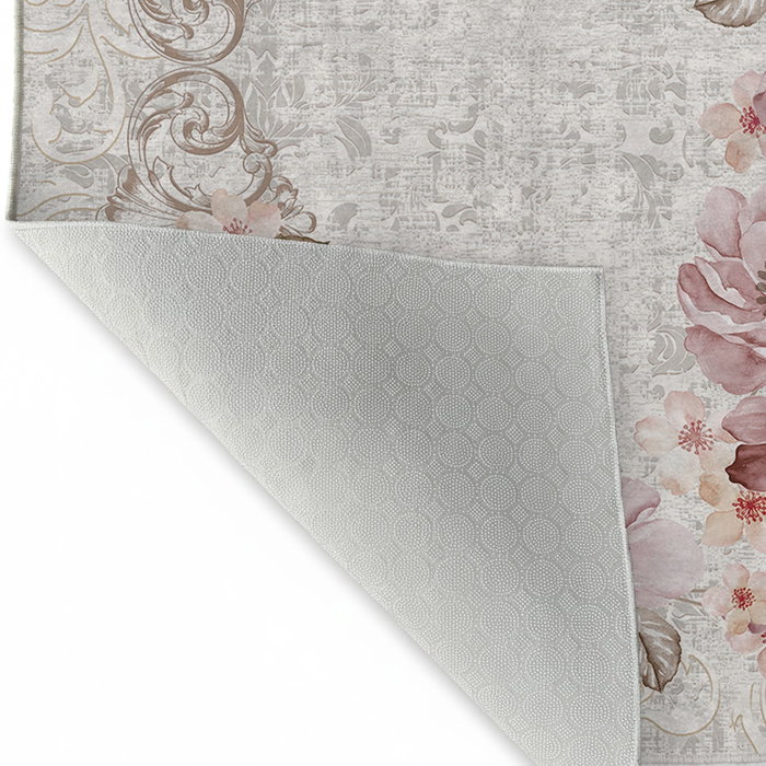 Conceptum Els1813 Alfombra de Pasillo 80x150cm, Terciopelo Lavable a Máquina, Antideslizante