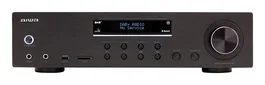 Aiwa AMR - 200DAB/BK Amplificador Estéreo 200W RMS para Hogar con Bluetooth 5.0, DAB, Radio FM, Ajuste de Bajos/Agudos, Pantalla y Mando a Distancia - Negro