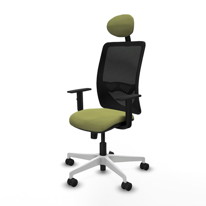 PIQUERAS Y CRESPO Silla de oficina Zulema con mecanismo Sincro, Verde oliva y Negro PIQUERAS Y CRESPO Silla de oficina Zulema con mecanismo Sincro, Verde oliva y Negro