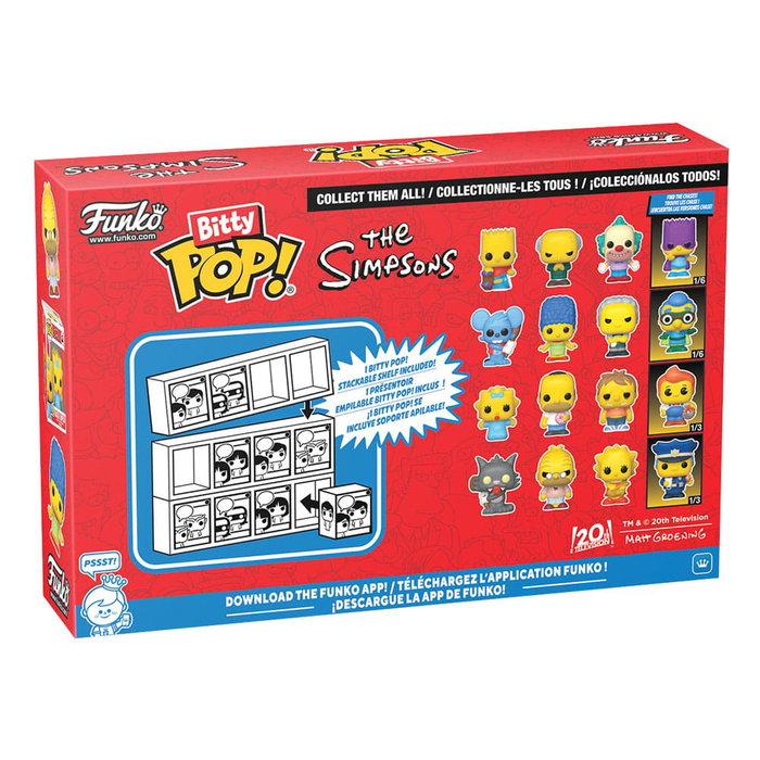 FUNKO Pack de 4 Figuras Bitty POP! Los Simpsons