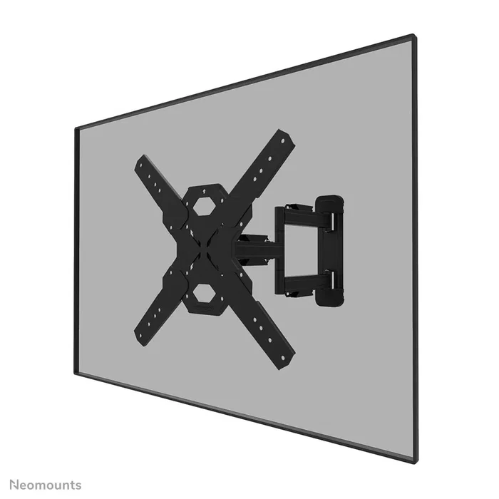 NeoMounts WL40S-850BL14 Soporte de pared FULL MOTION para TV de hasta 165 cm / 65", VESA 400x400, 40 kg, inclinación, giro y gestión de cables, Negro