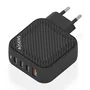 Aisens Cargador de Pared GaN 100W 3xUSB-C 1xUSB-A ASCH-100W4P029-BK Negro