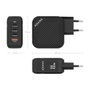 Aisens Cargador GaN 100W 3xUSB-C PD3.0 QC4.0 1xUSB-A QC3.0 Negro