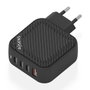 Aisens Cargador GaN 100W 3xUSB-C PD3.0 QC4.0 1xUSB-A QC3.0 Negro