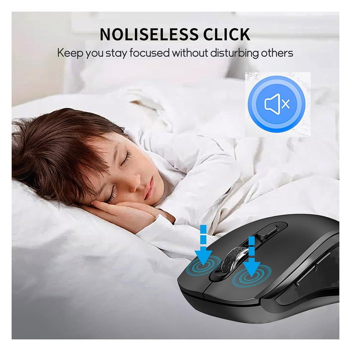 EQUIP Wireless Dual Mode Kompaktmaus 6 Botones (L+R) Negro - 6Btn - Móvil y PC EQUIP Wireless Dual Mode Kompaktmaus 6 Botones (L+R) Negro - 6Btn - Móvil y PC