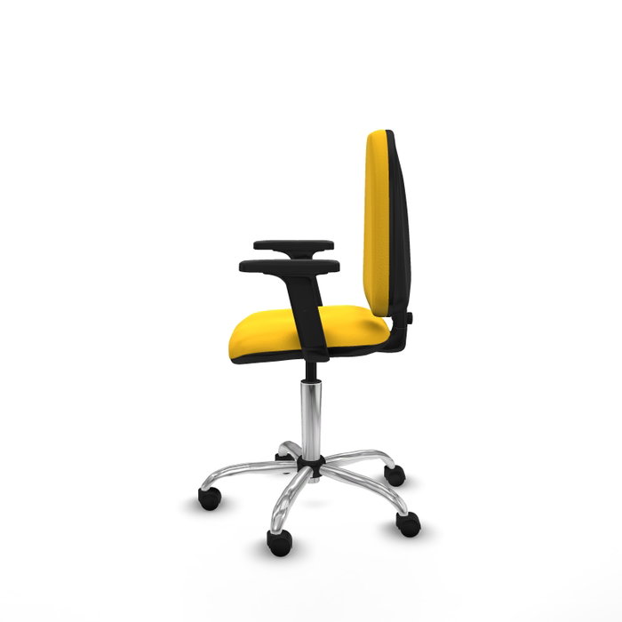 PIQUERAS Y CRESPO Silla de oficina Aýna Amarillo con Brazos 2D