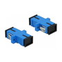DeLOCK Acoplador de Fibra Óptica SC Simplex Hembra a SC Simplex Hembra Monomodo, 4 Unidades, Azul