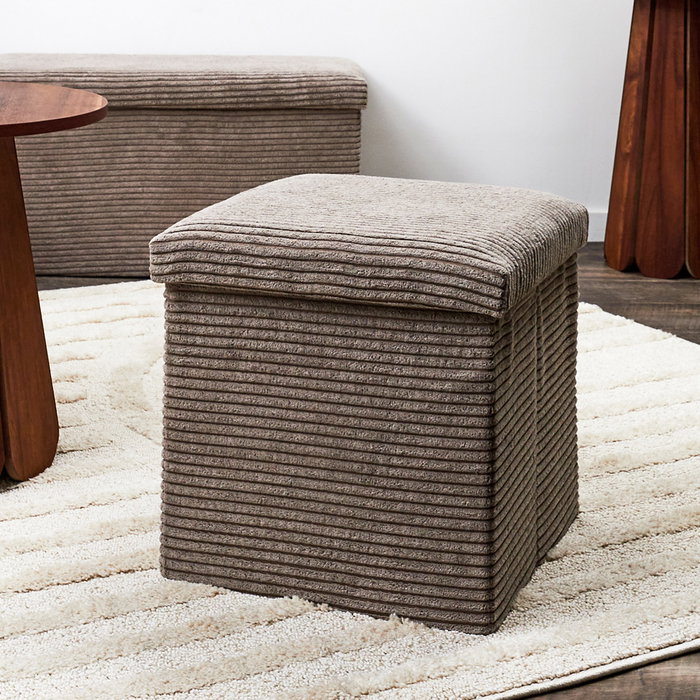 Home Deco Factory Caja-puf Plegable Scott Taupé