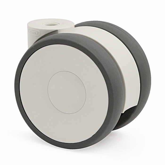 Tente Rueda Giratoria EVORA 75 Ø75 Sin Freno, Núcleo Poliamida, Aro Poliuretano, Soporte Poliamida, Alto Rendimiento Tente Rueda Giratoria EVORA 75 Ø75 Sin Freno, Núcleo Poliamida, Aro Poliuretano, Soporte Poliamida, Alto Rendimiento