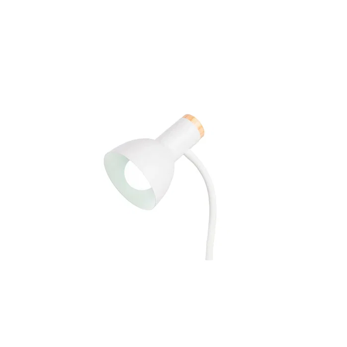 SKD Lámpara de Mesa Alison, Modelo T003-B, Diseño Elegante y Moderno, Casquillo E27 para Bombilla LED (Blanco)