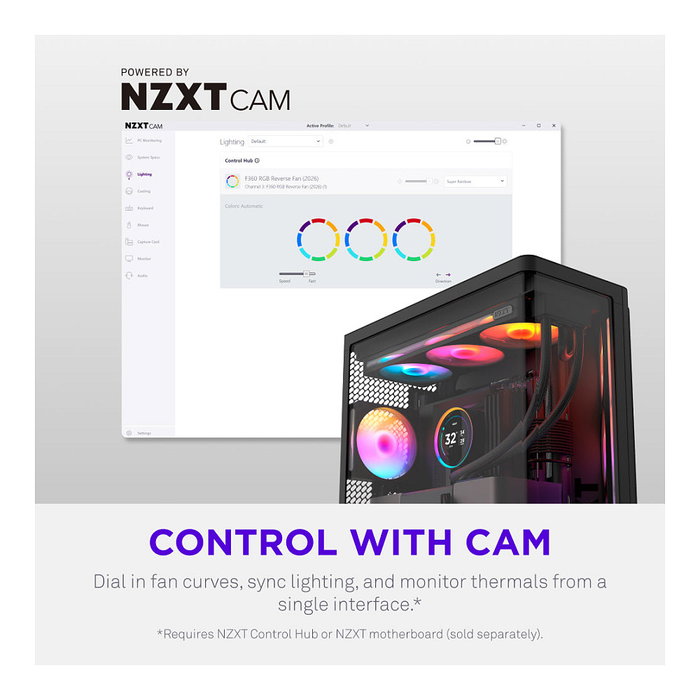 NZXT F140 RGB Black