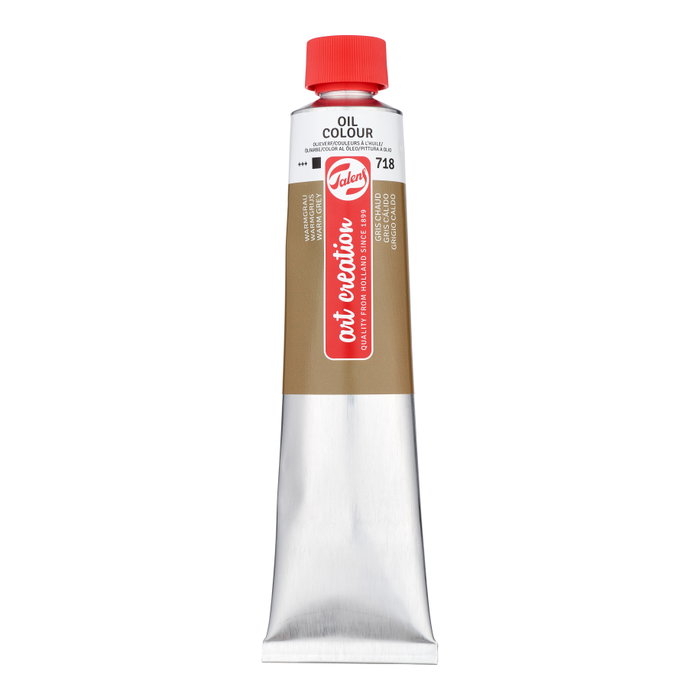 Talens Art Creation Pintura al óleo Gris Cálido 718 Tubo 200 ml Talens Art Creation Pintura al óleo Gris Cálido 718 Tubo 200 ml