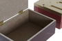 DKD Home Decor Caja Cozy boho 22 Marron Oscuro Terracota 12 x 6.5 x 17 cm (4 Unidades)