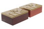 DKD Home Decor Caja Cozy boho 22 Marron Oscuro Terracota 12 x 6.5 x 17 cm (4 Unidades)