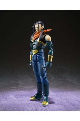 TAMASHII NATIONS S.H. Figuarts Super Android 17 Dragon Ball GT, 15 cm, con efectos y rostros intercambiables