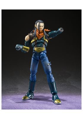 TAMASHII NATIONS S.H. Figuarts Super Android 17 Dragon Ball GT, 15 cm, con efectos y rostros intercambiables
