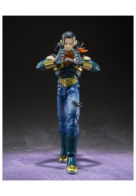 TAMASHII NATIONS S.H. Figuarts Super Android 17 Dragon Ball GT, 15 cm, con efectos y rostros intercambiables