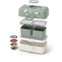 Monbento Lonchera Infantil MB Tresor Raccoon - 3 Compartimentos Sin BPA - MON3760192689441