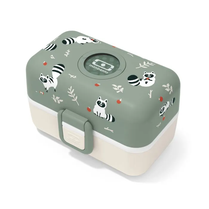 Monbento Lonchera Infantil MB Tresor Raccoon - 3 Compartimentos Sin BPA - MON3760192689441