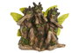 DKD Home Decor Figura de Resina Ninfas Marrón y Verde