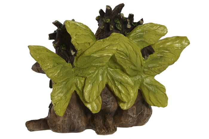 DKD Home Decor Figura de Resina Ninfas Marrón y Verde
