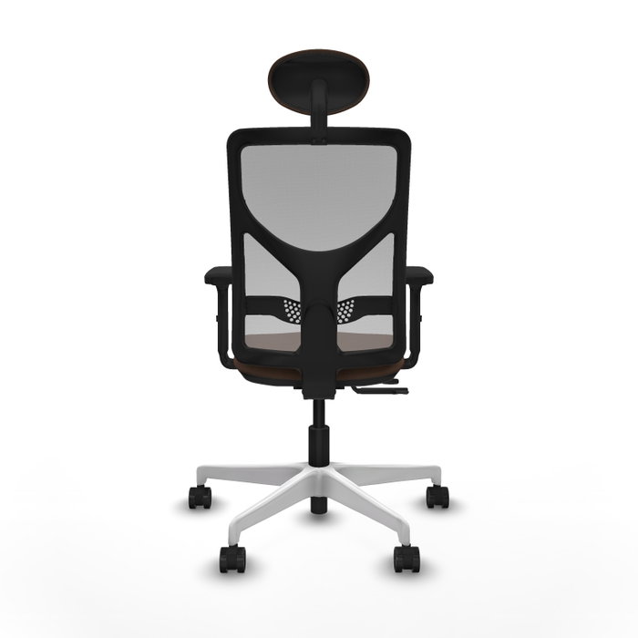 PIQUERAS Y CRESPO Silla de oficina Motilla con mecanismo Sincro/Traslack, Tela Marrón y Malla Gris PIQUERAS Y CRESPO Silla de oficina Motilla con mecanismo Sincro/Traslack, Tela Marrón y Malla Gris