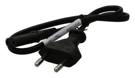 HP Cable de Alimentación (Negro) - 2 hilos, 17 AWG, 0.5m (1.6ft) de largo - Conector recto C7 (Para uso en Europa, Opt. 954)