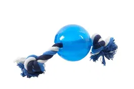 Kruuse Buster Juguete para Perro Pelota con Cuerda L 24 cm Caucho Resistente para Masticadores Agresivos