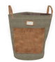 DKD Home Decor Bolsa de Algodón Canvas 40x40x60 para Restos Verdes