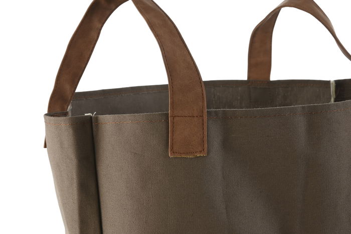 DKD Home Decor Bolsa para Terraza y Jardín Verde Marrón 40 x 60 x 40 cm