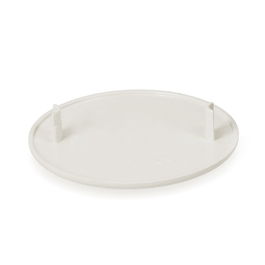 Solera Tapa Redonda para Caja ø60mm Garra de Plástico Blanco 60106