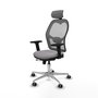 PIQUERAS Y CRESPO Silla de oficina Jorquera Gris con Mecanismo Sincro/Traslack