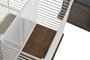 DKD Home Decor Cubertero de Metal y Rubberwood 18x18x15, Surtido de 2