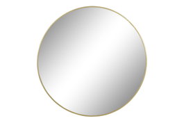 DKD Home Decor Espejo Anxi Redondo Dorado 100x100 cm