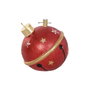 DKD Home Decor Base Árbol LED Magnesia Rojo y Dorado 40,5x40,5x40