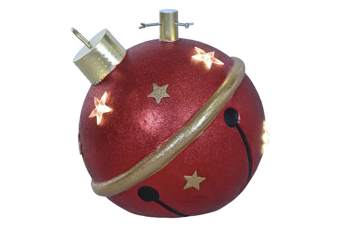 DKD Home Decor Base para Árbol de Navidad Tradicional Rojo y Dorado 40.5 x 40 x 40.5 cm