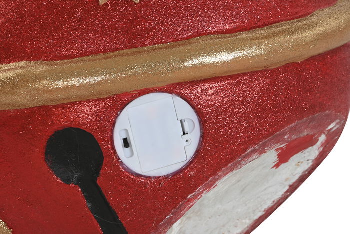 DKD Home Decor Base para Árbol de Navidad Tradicional Rojo y Dorado 40.5 x 40 x 40.5 cm