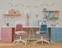 Q-connect Silla Infantil Bari Escritorio Color Rosa Alt Max 795mm Anc 390mm Prof 350mm