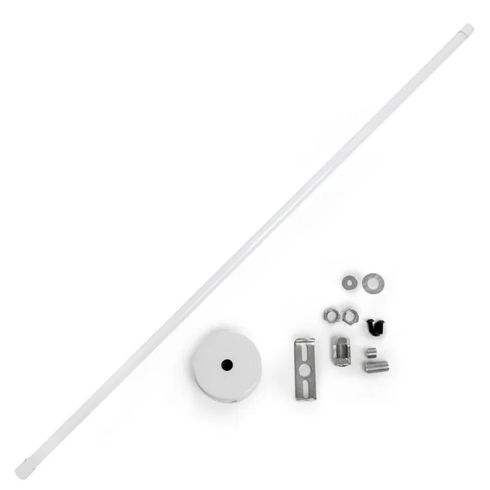 Barra de Suspensión Extensible para Carril Focos LED 75-150Cm Blanco Barra de Suspensión Extensible para Carril Focos LED 75-150Cm Blanco