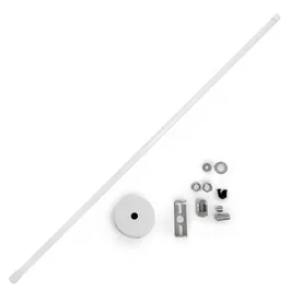 Barra de Suspensión Extensible para Carril Focos LED 75-150Cm Blanco