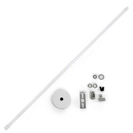 Barra de Suspensión Extensible para Carril LED 75-150 cm - Blanco