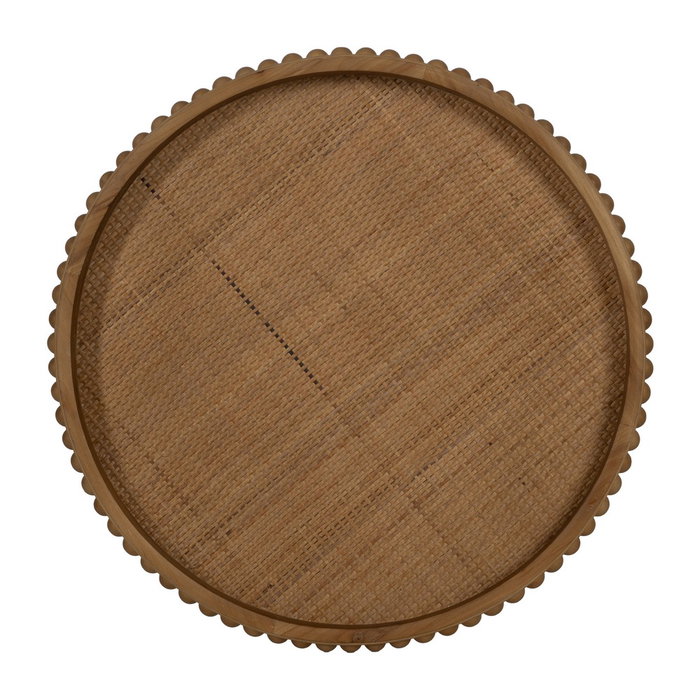 Mesita Natural Metal-Madera 62 X 62 X 61,50 cm