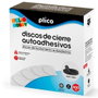 PLICO Discos de Cierre Autoadhesivos Ø20 mm Negro Caja 400 Unidades