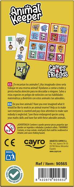 Cayro Juego Animal Keeper Mini 10 unidades